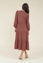 Vestido Malha Manga 7/8 Gola Padre