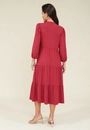 Vestido Malha Manga 7/8 Gola Padre