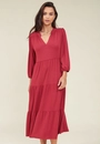 Vestido Malha Manga 7/8 Gola Padre