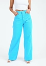 Calça Sarja Wide Leg Color
