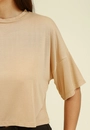 Blusa Malha Manga Curta Oversized