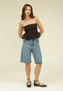 Bermuda Jeans Reta Dirty