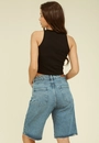 Bermuda Jeans Reta Dirty