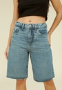 Bermuda Jeans Reta Dirty