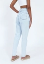 Calça Jeans Azul Claro Fivela