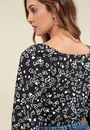 Blusa Em Viscose Manga 7/8 Estampada Lover