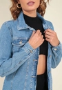 Jaqueta Jeans Alongada
