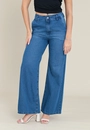 Calça Jeans Wide Leg Azul Escuro