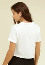 Blusa Em Meia Malha Manga Curta Com Aplique Laço