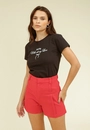 Blusa Meia Malha Manga Curta Darling Love