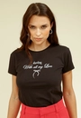 Blusa Meia Malha Manga Curta Darling Love