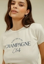 Blusa Meia Malha Manga Curta Champagne