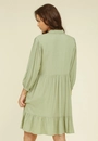 Chemise Curto Manga 3/4 Em Viscose Com Recorte