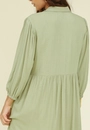 Chemise Curto Manga 3/4 Em Viscose Com Recorte