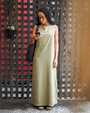 Vestido Midi Sem Mangas Fenda