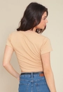 Blusa Cropped Em Cotton Manga Curta Tigre Flor