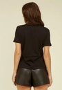 Blusa Em Meia Malha Com Aplique Strass Coração