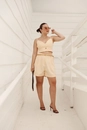 Short Alfaiataria Com Prega E Bolso Faca