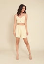 Short Alfaiataria Com Prega E Bolso Faca