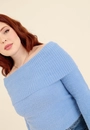 Blusa Tricô Pelinho Ombro A Ombro