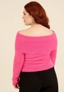 Blusa Tricô Pelinho Ombro A Ombro