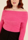 Blusa Tricô Pelinho Ombro A Ombro
