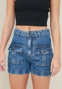 Short Jeans Bolso Frontal