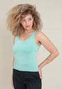 Blusa Regata Em Malha Com Decote U