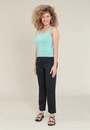 Blusa Regata Em Malha Com Decote U