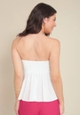 Blusa Decote Reto Em Visolinho Com Franzido Busto