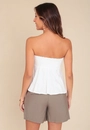 Blusa Decote Reto Em Visolinho Com Franzido Busto
