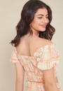 Cropped Viscose Com Lurex Manga Curta Com Franzido Estampa Oásis