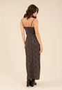 Vestido New  Midi Crepe  Alça Com Estampa Liberty