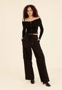 Calça Cargo Com Cós Em Elástico Em Algodão