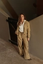 Calça Cargo Com Cós Em Elástico Em Algodão