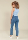 Calça Jeans Mom Azul Escuro