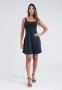 Vestido Curto Sem Manga Evasê