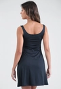 Vestido Curto Sem Manga Evasê