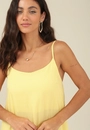 Vestido Longo Em Viscose Alça Com Recorte Saia