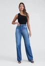 Calça Jeans Reta Com Cinto