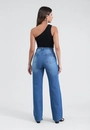 Calça Jeans Reta Com Cinto