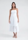 Vestido Midi Em Laise Alça