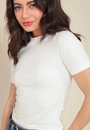 Blusa Em Cotton Manga Curta Básica