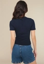 Blusa Em Cotton Manga Curta Básica