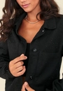 Jaqueta Jeans Black Com Aplicação Em Strass