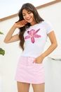 Short Saia Sarja Com Bolso Frontal
