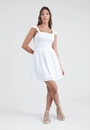 Vestido Curto Em Laise Alça Babados
