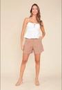 Blusa Alça Em Linho Com Recorte No Busto