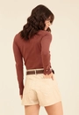 Shorts Saia Em Pu Com Bolsos