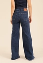 Calça Jeans Wide Leg Com Elastano Azul Escuro